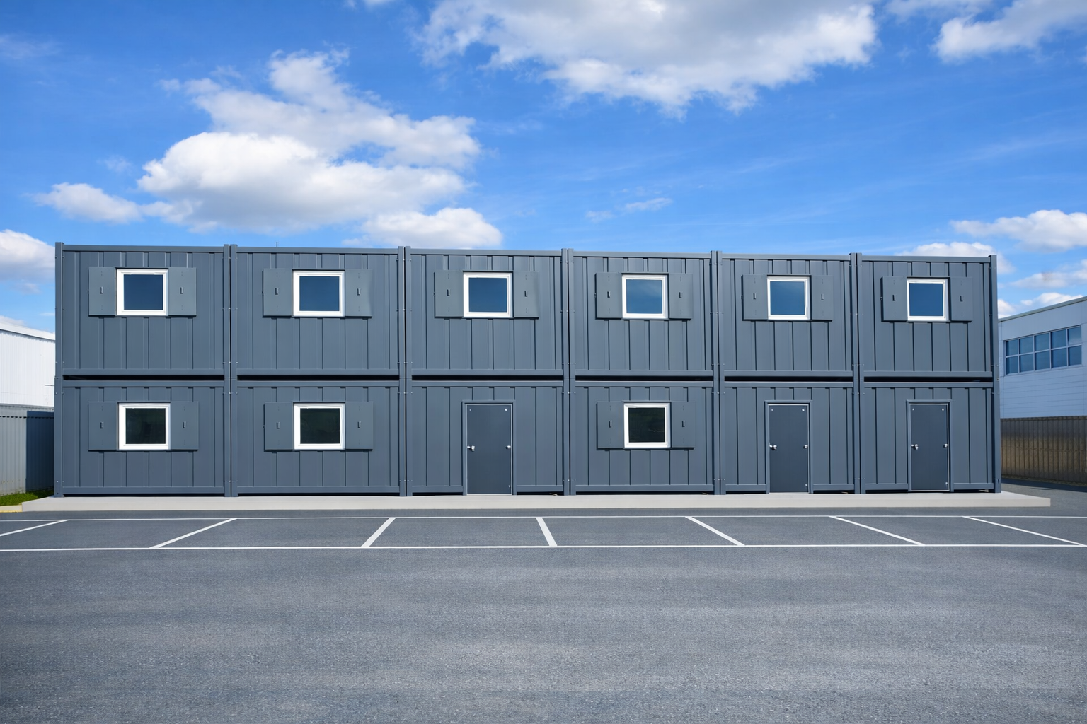 Modspace modular unit on site