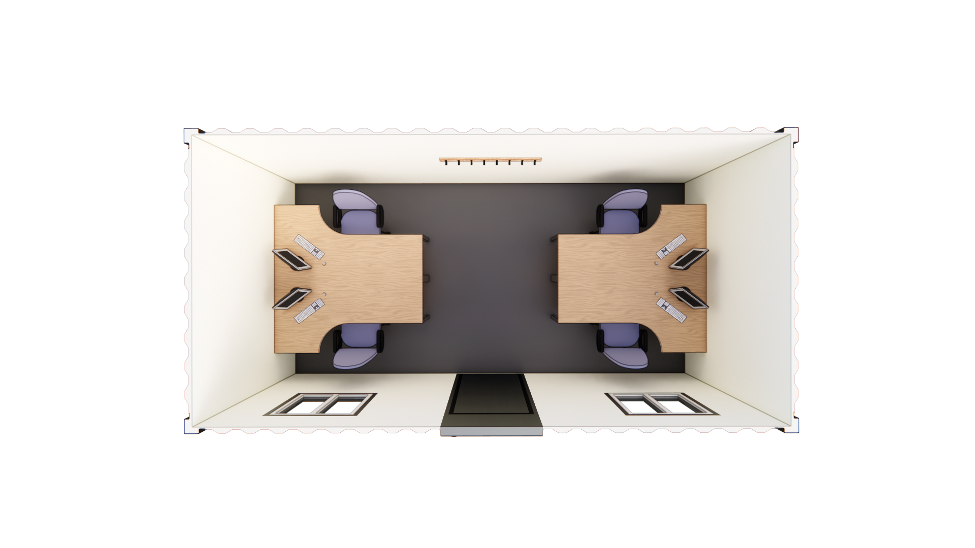 10x20ft Open Office Plan