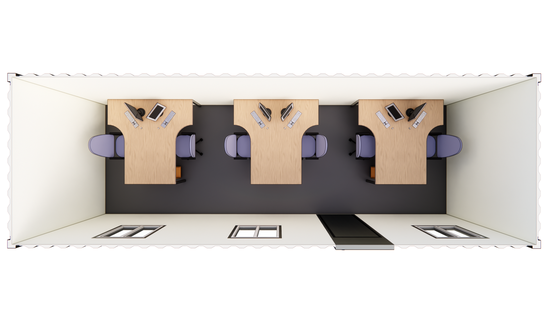 10x30ft Open Office Plan